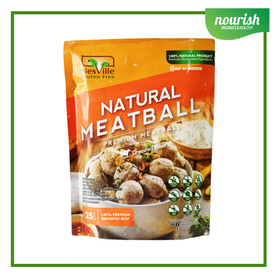 

Nesville Natural MEATBALL Non GMO, GLUTEN FREE,HALAL-Jakut