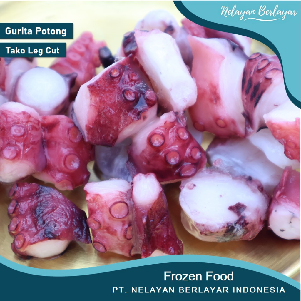 

Gurita Potong / Tako Leg Cut / Boiler Cut Octopus Grade A ± [1kg] - Nelayan Berlayar