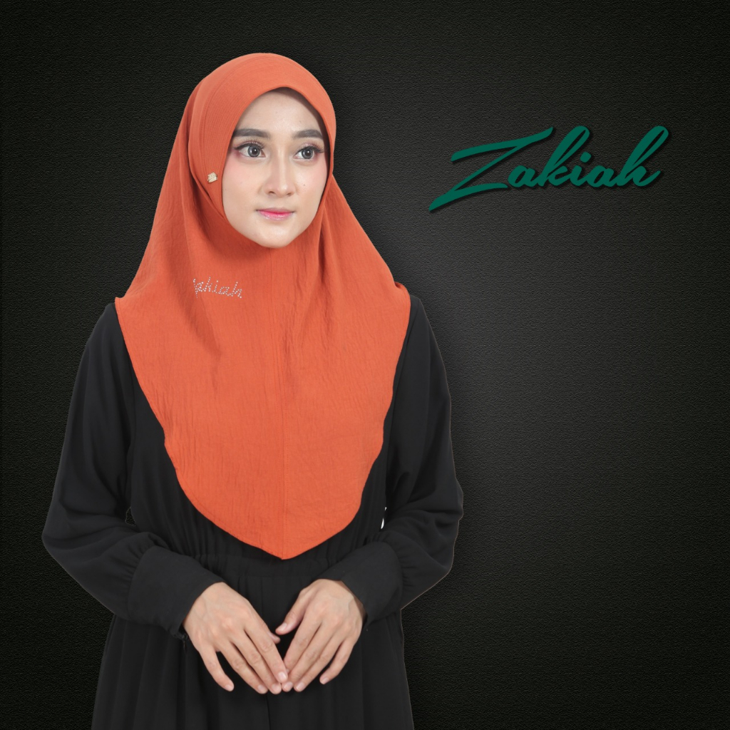 Hijab Oval Mini Cringkle Series 1 - Original Brand Zakiah Hijab