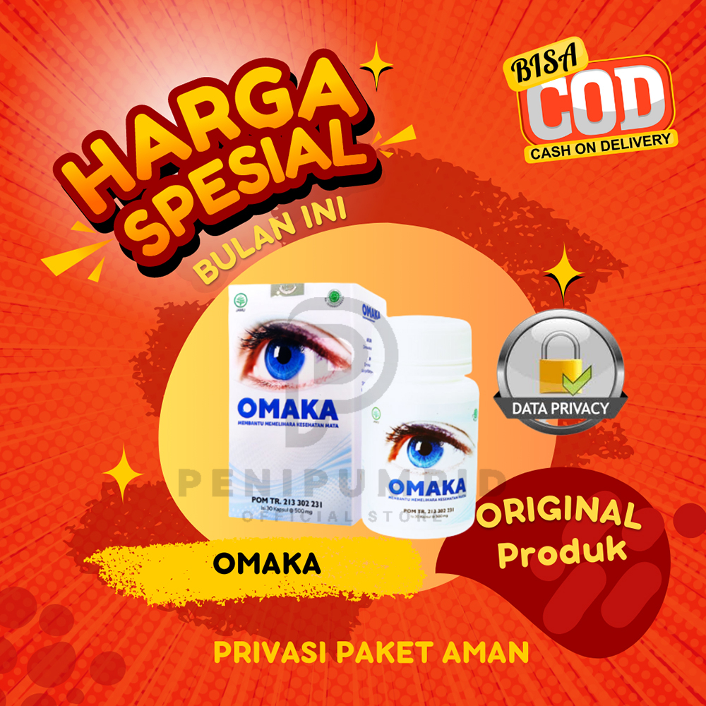 OMAKA Isi 30/Kapsul - Omaka Asli Original 100% Bpom Halal - Obat Herbal Mata Minus - Obat Mata Katar