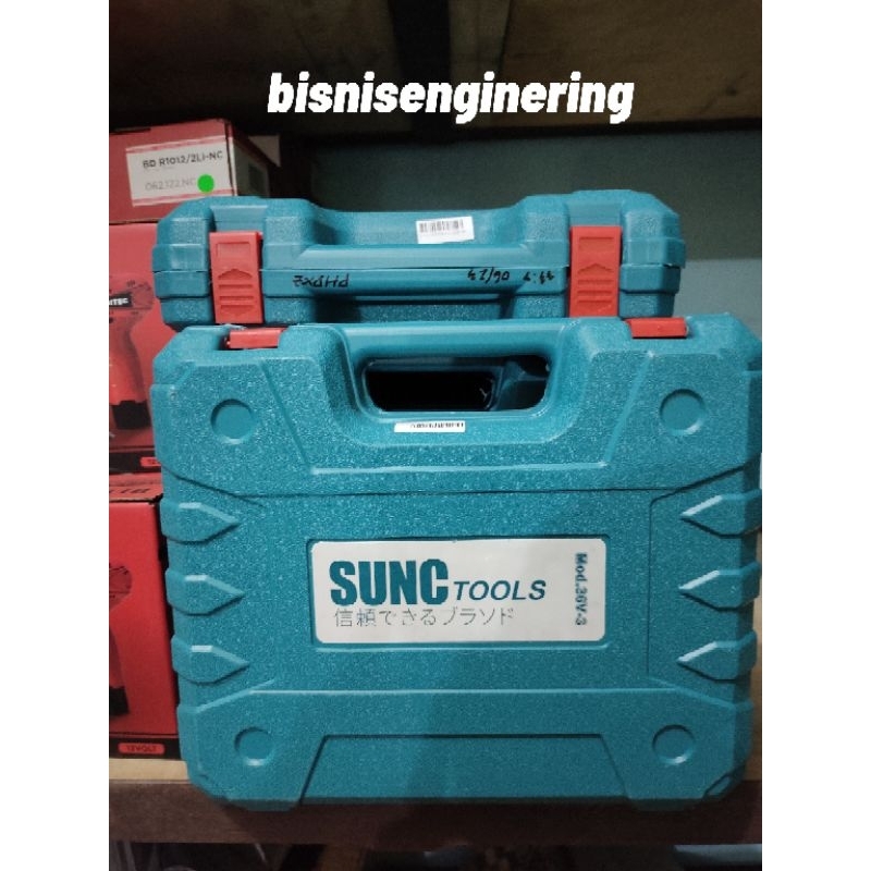 Mesin Bor Baterai Cordless Sunc Mod.36V-3 Impact Drill