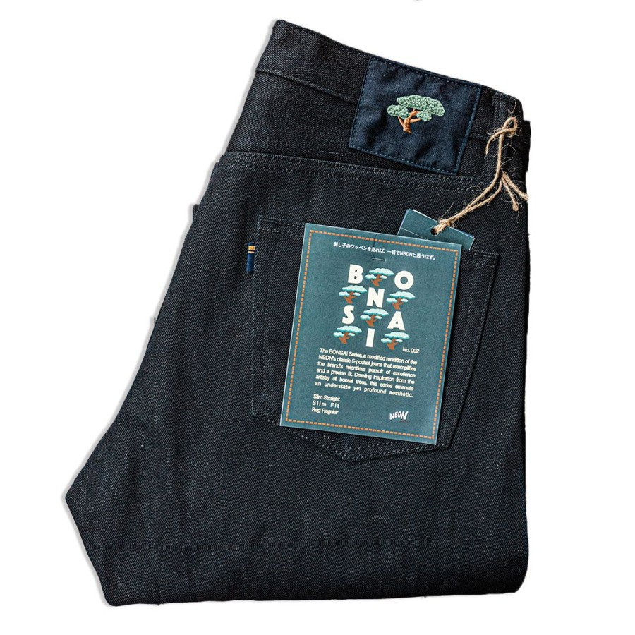NOBRANDEDON - BONSAI 002 by NBDN 15oz Black x Black Selvedge Jeans
