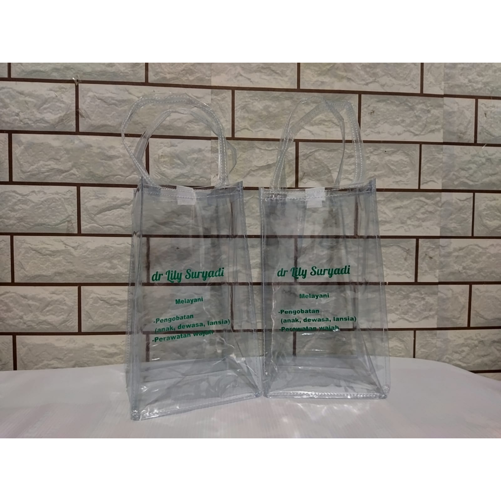 TAS MIKA TRANSPARAN SOUVENIR MURAH