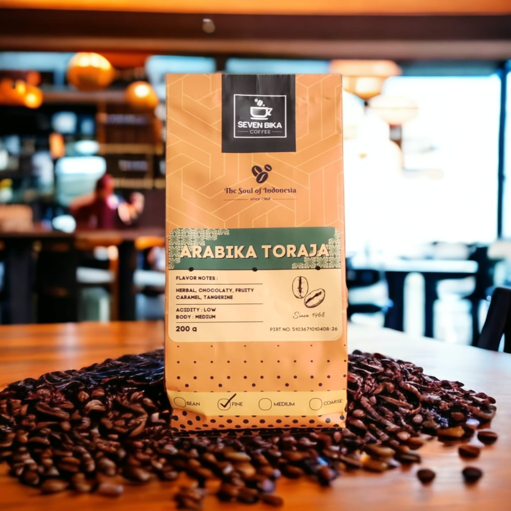 

PURE ARABICA TORAJA 200 GR GROUND