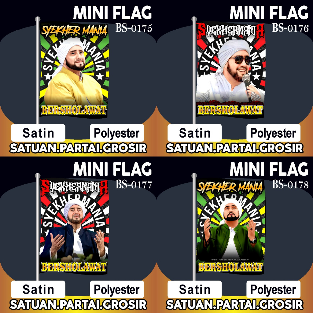 PROMO CETAK BENDERA PRINTING SYEKHERMANIA V41/DESAIN BENDERA SYEKHERMANIA TERBARU/BENDERA SYEKHERMAN