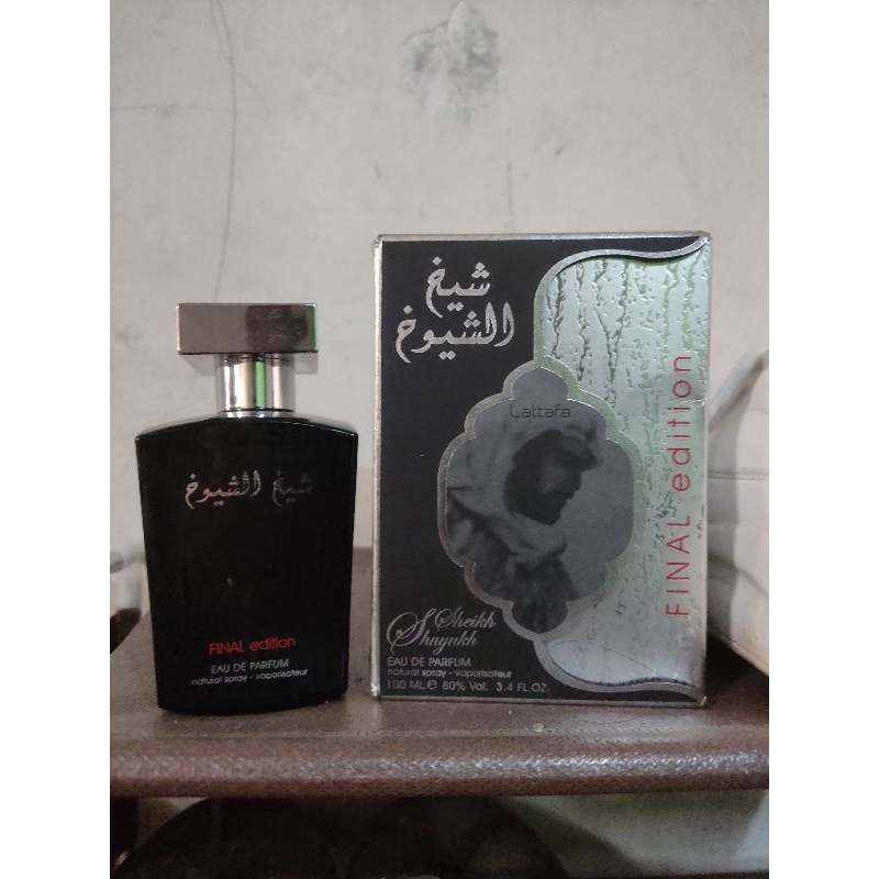 preloved parfum Lattafa Sheikh al shuyukh final edition