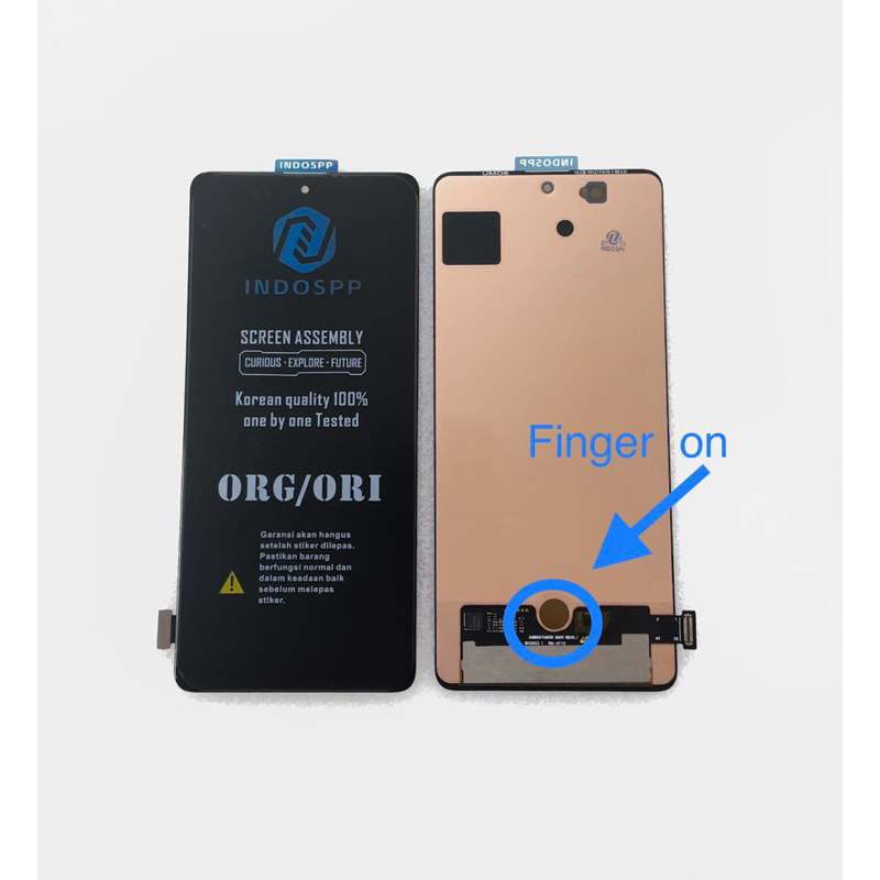 heiston - lcd ts samsung galaxy a71 a715 soft oled plus frame finger on original indospp