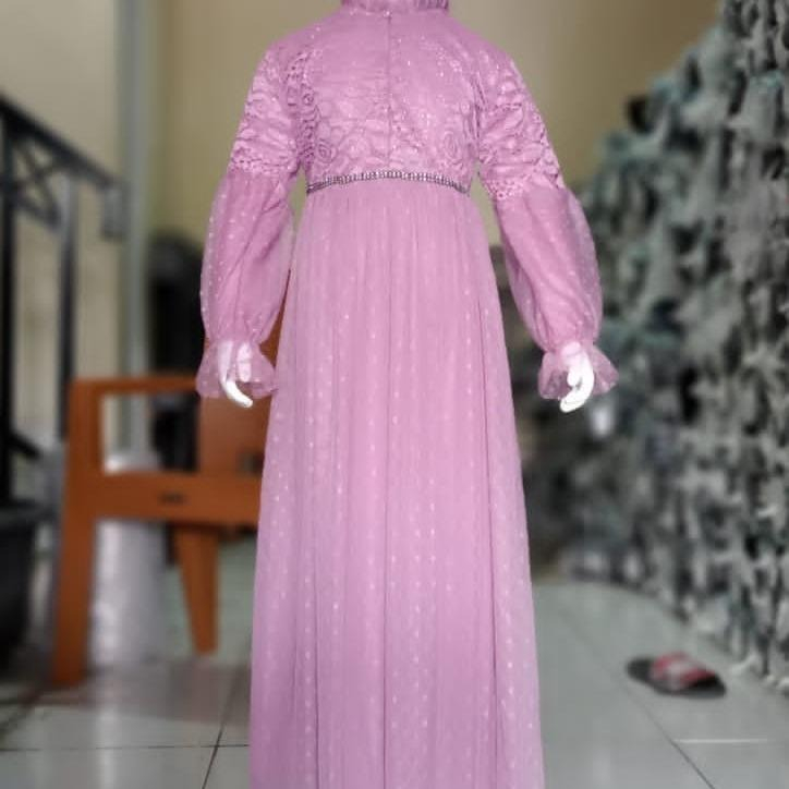 Gamis Anak Perempuan Muslim Gamis Anak Acara Gamis Kids Gamis Anak Berkualitas Lilac