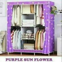 SHENARLARIS88 - LEMARI KAIN JUMBO LEMARI KAIN GANTUNGAN LEMARI PORTABLE LEMARI BONGKAR PASANG,SHENAR