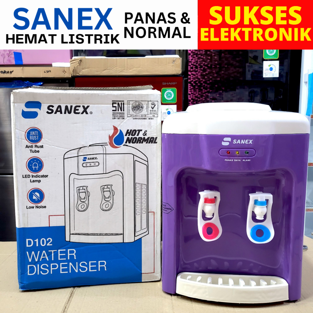 DISPENSER AIR PANAS SANEX / TEMPAT AIR WADAH AIR GALON PANAS DAN NORMAL SANEX D-102