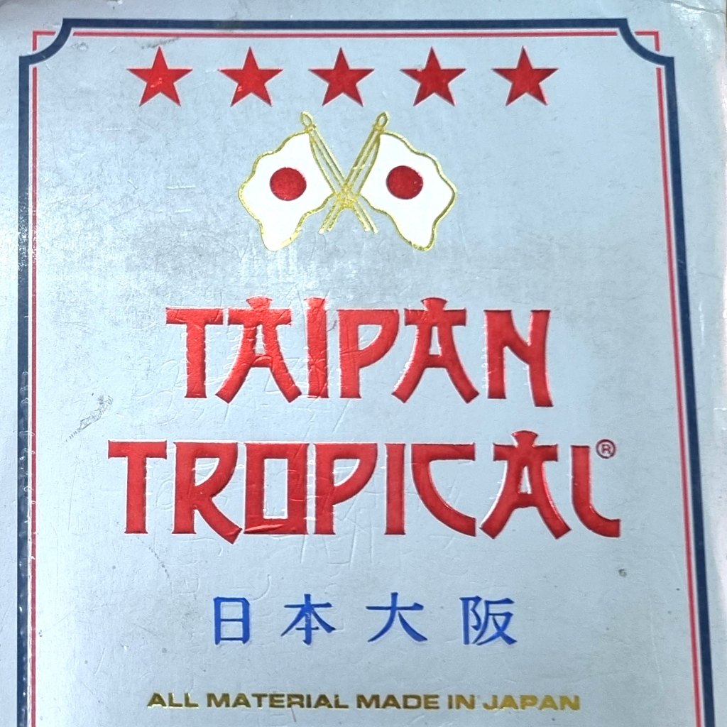 Kain Taipan Tropical Ecer 50cm HANYA HITAM & PUTIH