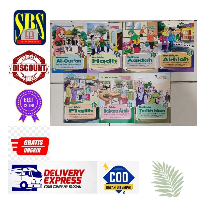 BUKU PAKET MDTA KELAS 3 SEMESTER 1 & 2 SETARA KELAS 5 KURIKULUM 2020