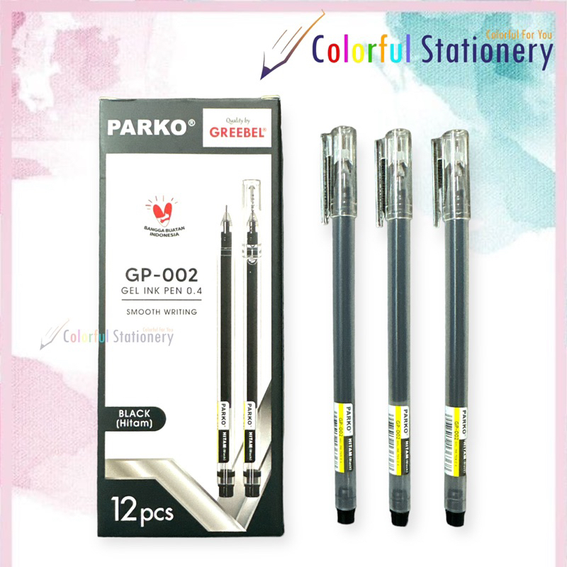 

Pulpen / Ballpoint / Pen Gell Parko GP 002 (12 Pcs)