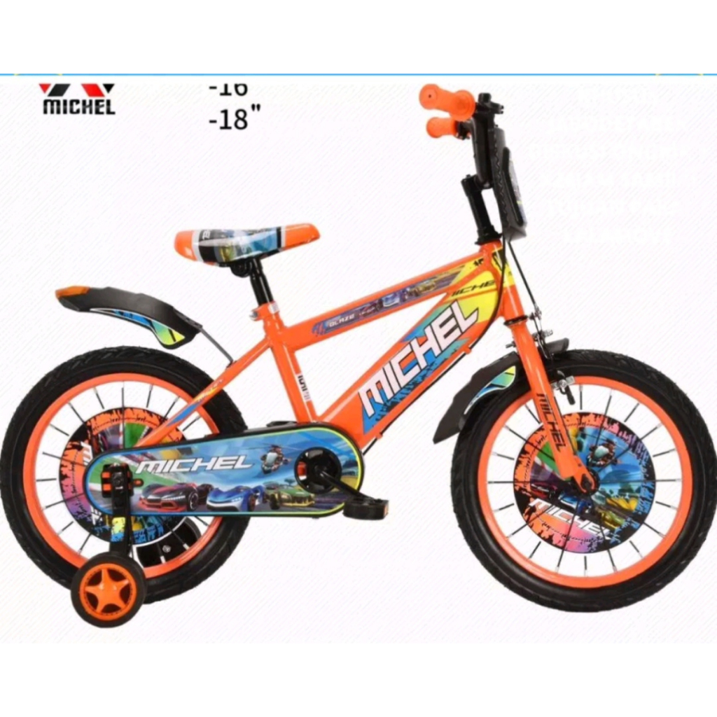 SEPEDA ANAK BMX 18 INCH BAN POMPA MICHEL BY TREX  UNTUK 4-8 TAHUN TERMURAH