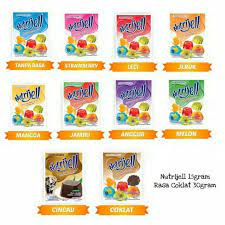 

NUTRIJELL JELLY POWDER NUTRIJEL AGAR AGAR JELI SERBUK INSTAN MAKANAN RINGAN SNACK CEMILAN MURAH JAJANAN ENAK