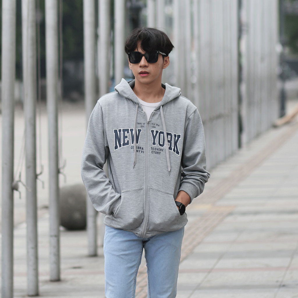Hoodie New York Zipper unisex - District Original