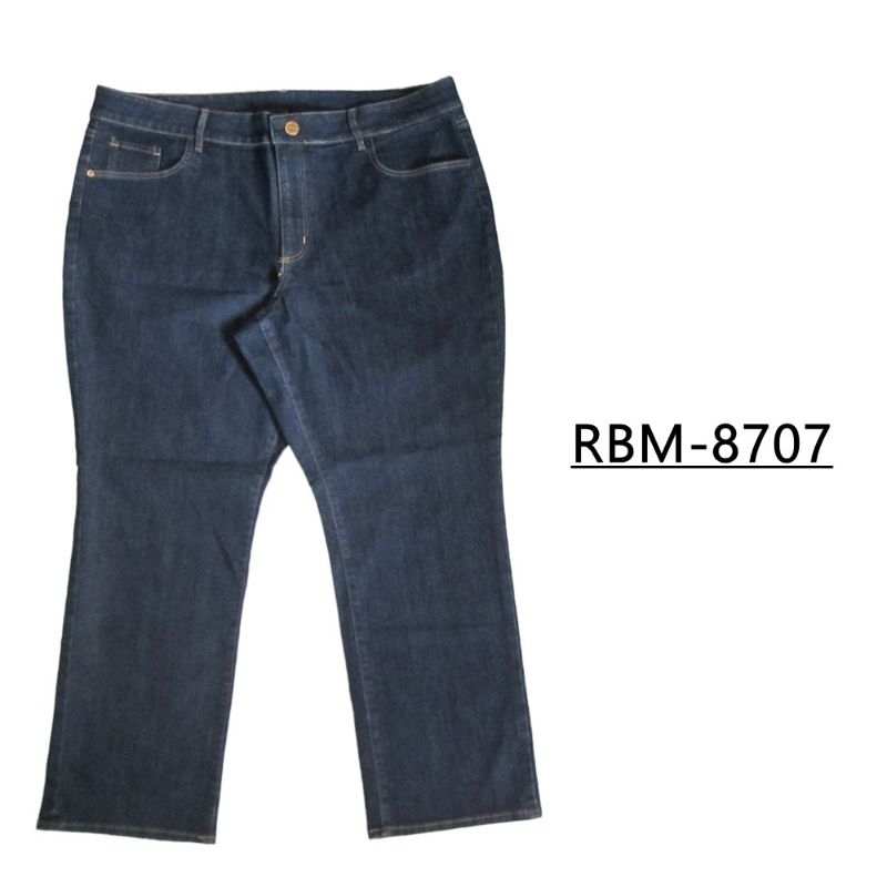 RBM-8707 CELANA PANJANG JEANS WANITA LOFT STRAIGHT BIGSIZE JUMBO