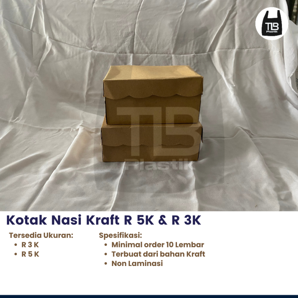 

Kardus/ Kotak Nasi Kue Coklat Kraft Tanggung Jumbo Rice Box Catering