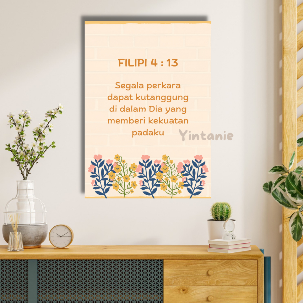 Poster Ayat Alkitab / Kado natal / Wall Decor Kristen