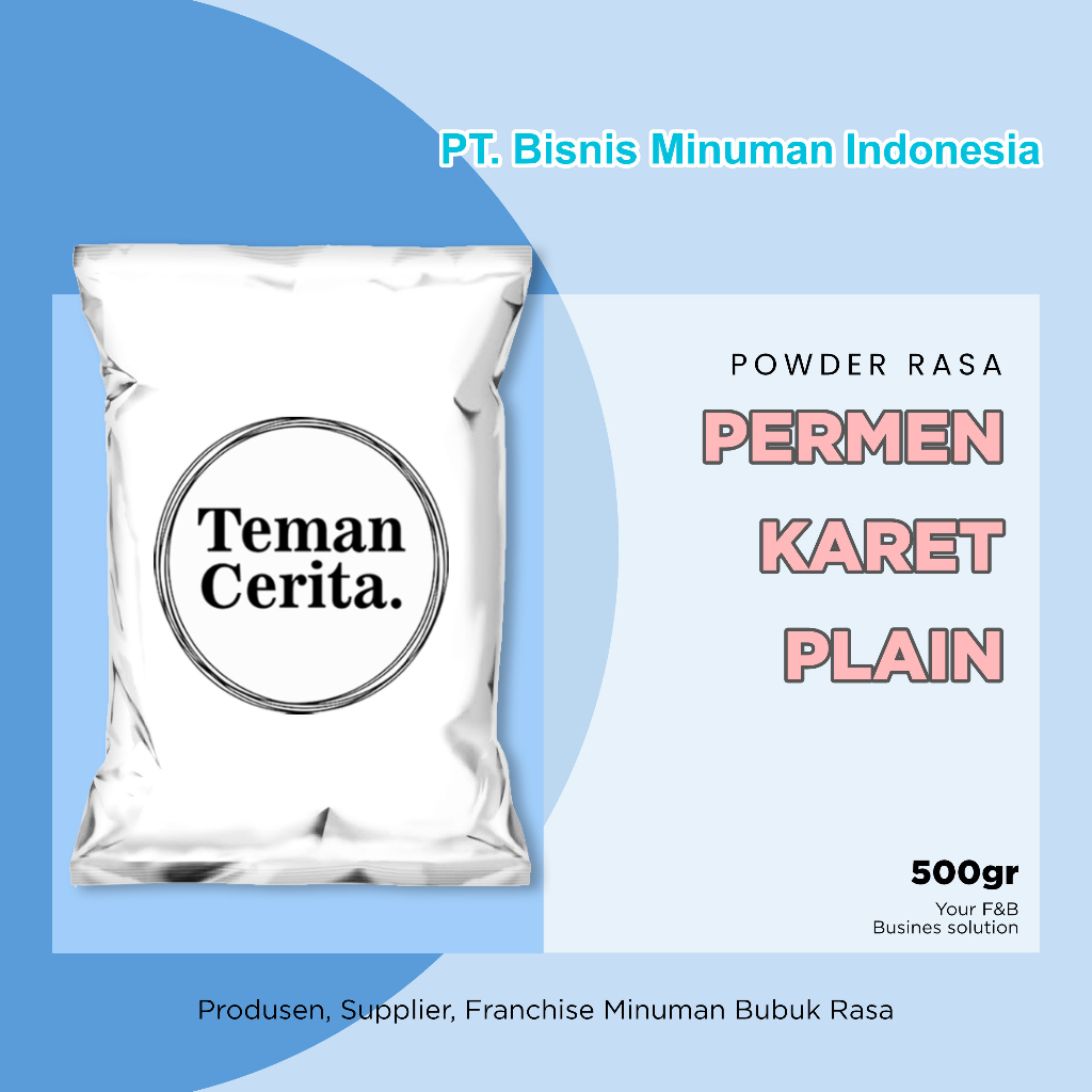 

Bubuk Minuman Permen Karet 500gr Plain LB A 16