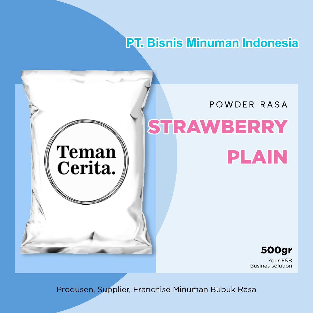 

Bubuk Minuman Strawberry 500gr Plain MK 13 B