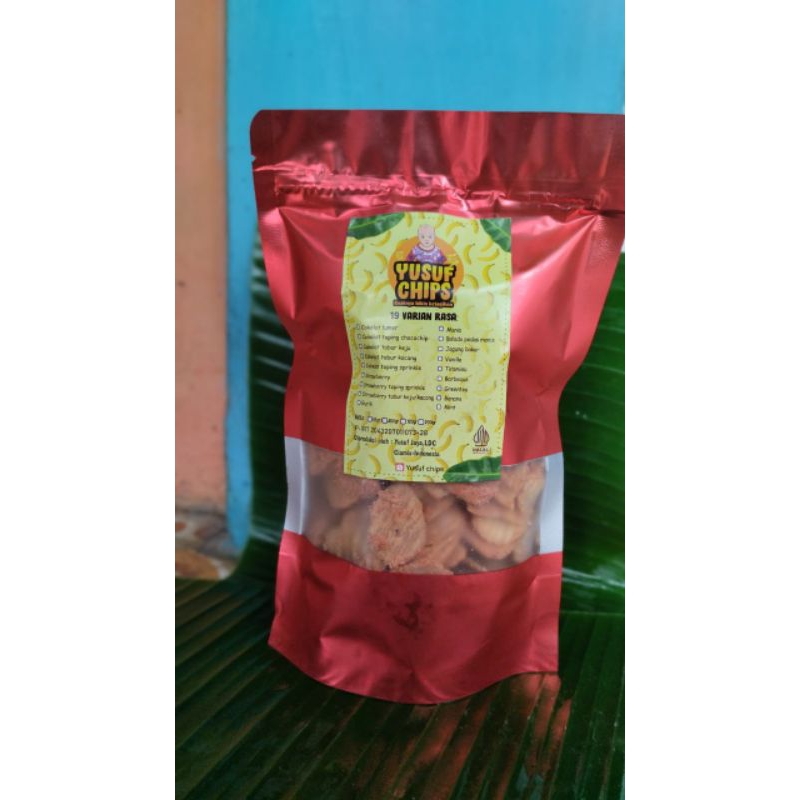 

(KEMASAN)Keripik pisang by yusuf chips 200gr