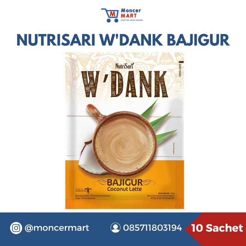 

Nutrisari W'DANK BAJIGUR Renceng Isi 10 Pcs x @15g