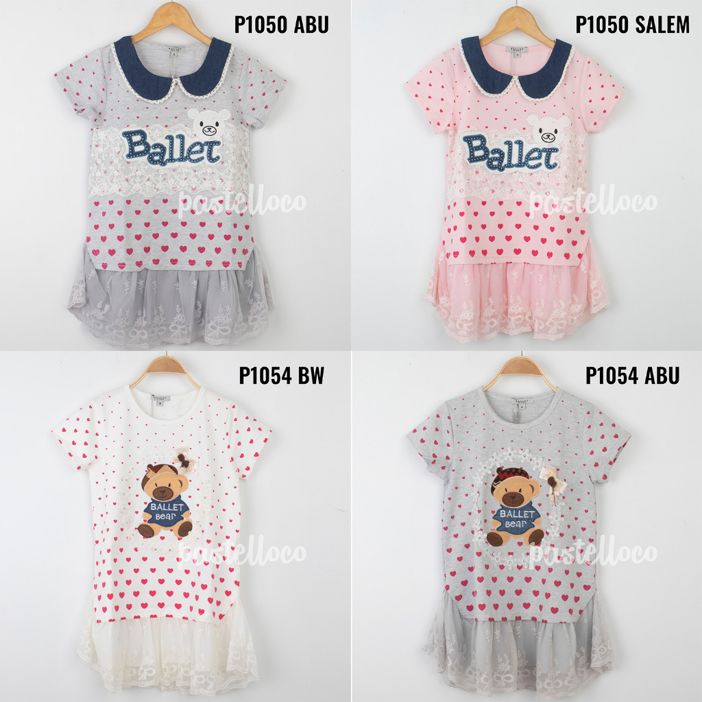 Ballet de paris Baju Atasan Kaos Anak Perempuan BL15