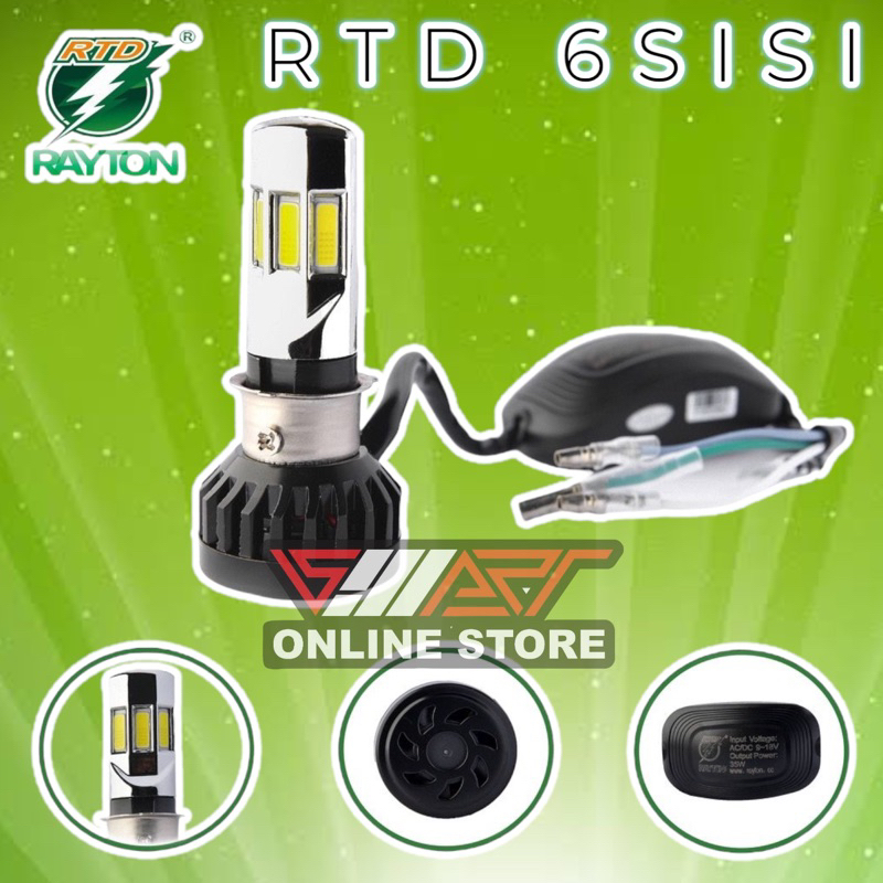 LAMPU LED RTD 6 SISI ATAU LAMPU RTD LED 6 SISI (RAYTON)