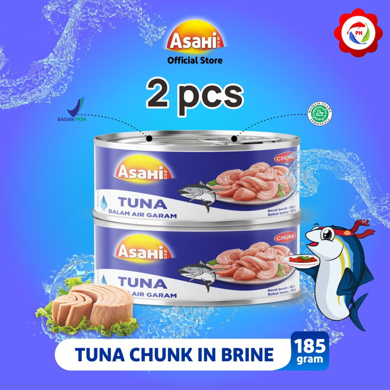 

ASAHI Tuna Chunk in Brine 185 gr - Get 2 pcs