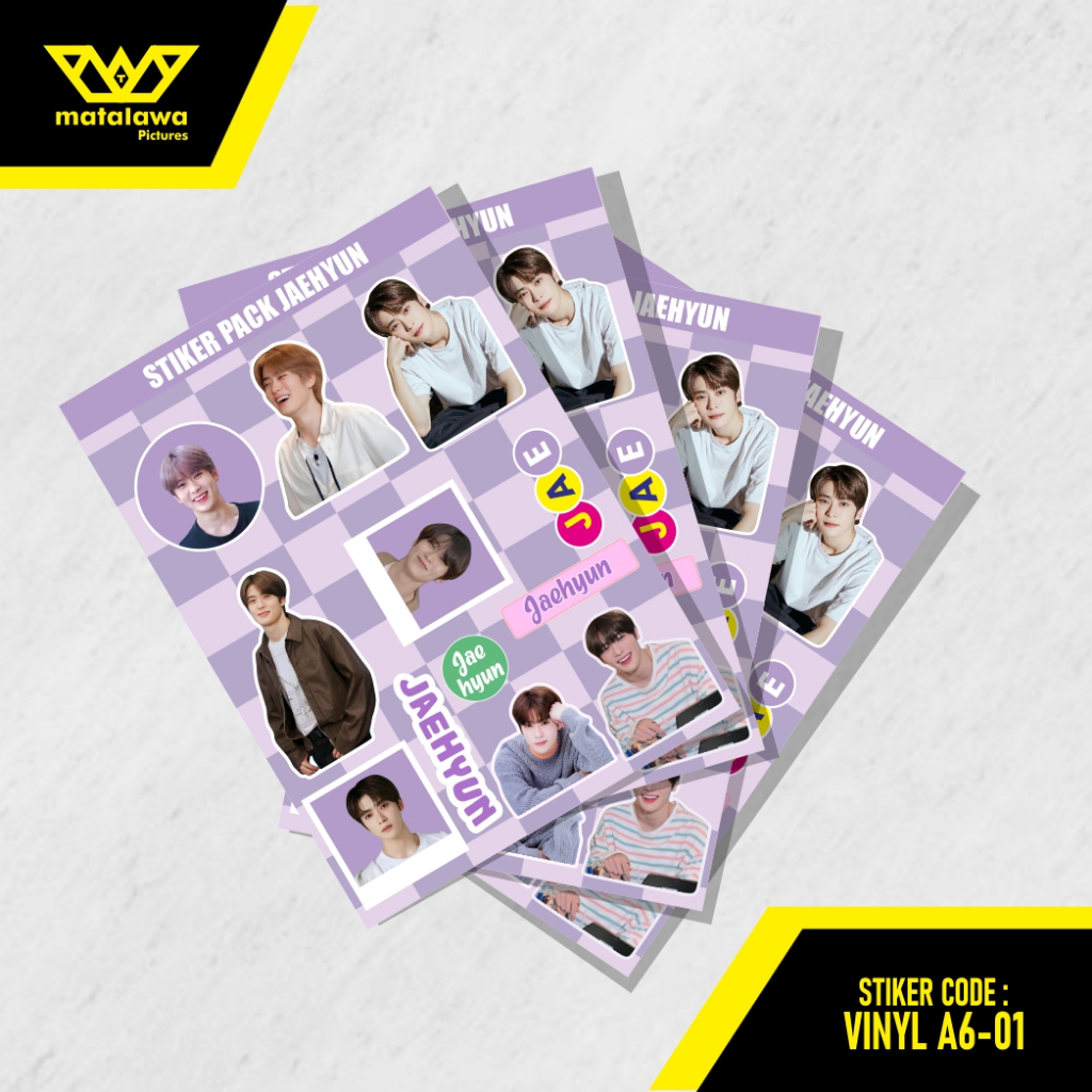 

stiker pack jaehyun korea kpop drakor vinyl A6 Cutting Pola