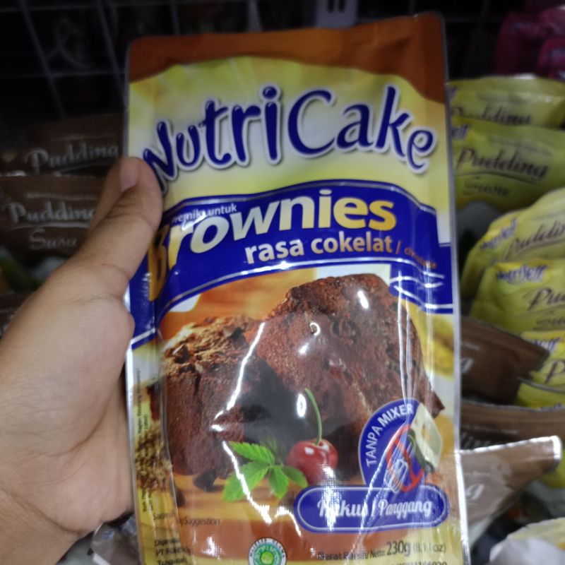 

Nutricake Brownies Rasa Cokelat | Nutricake Coklat Kukus/Panggang