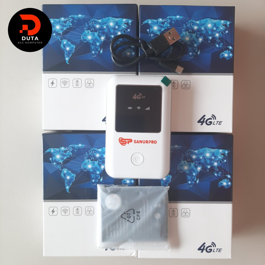 Modem MIFI 4G LTE Unlock All Operator Wifi & Router Sanurpro E5578 Original 100%