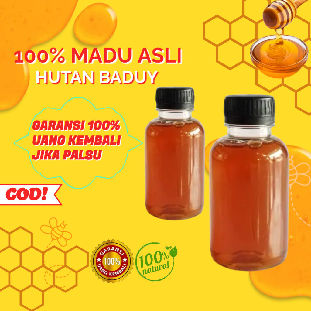 

Madu Asli Murni Hutan Baduy Madu Murni Asli Hutan Liar Baduy 100% 1kg Original Tanpa Campuran Madu Asli Sarang