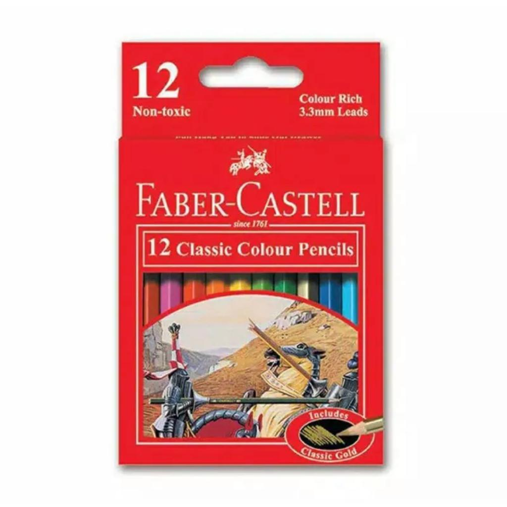 

Faber-Castell Pensil Warna Classic 12S / Pendek Colour Pencil