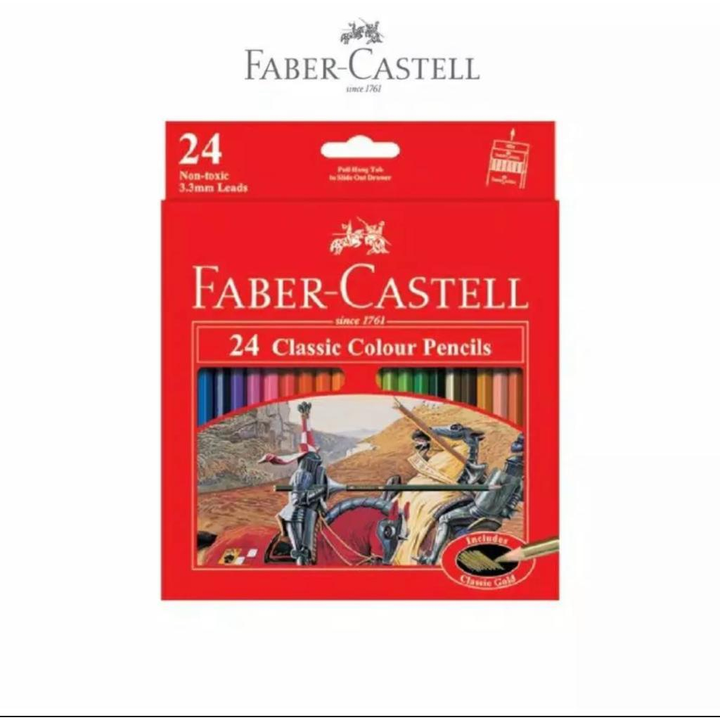 

Faber-Castell Colour Pencil Pensil Warna Classic set-24 warna