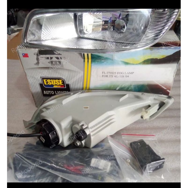 FOGLAMP SET TOYOTA KIJANG LAMPU KABUT 2003 - 2004 STANDAR ORIGINAL GRESS BARU