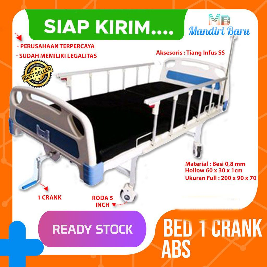 JUAL BED PASIEN 1 CRANK