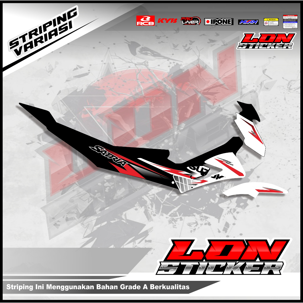 Stiker Motor Striping Satria Fu  (TYPE S)