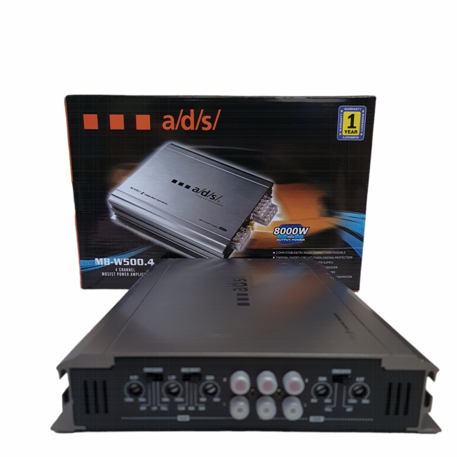 Power amplifier 4 channel ads mb-w500.4 Power Amplifier 4 Channel Audio Mobil Hollywood HW-8000 - 4 