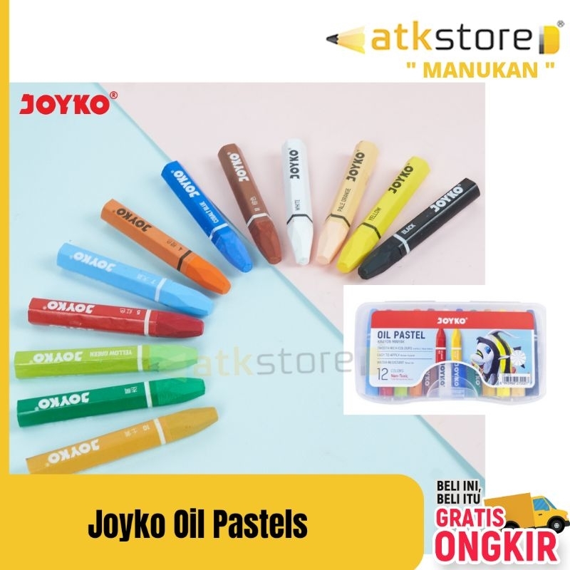 

JOYKO CRAYON OIL PASTEL (CRAYON MINYAK) 12 24 36 48 55 72 Warna