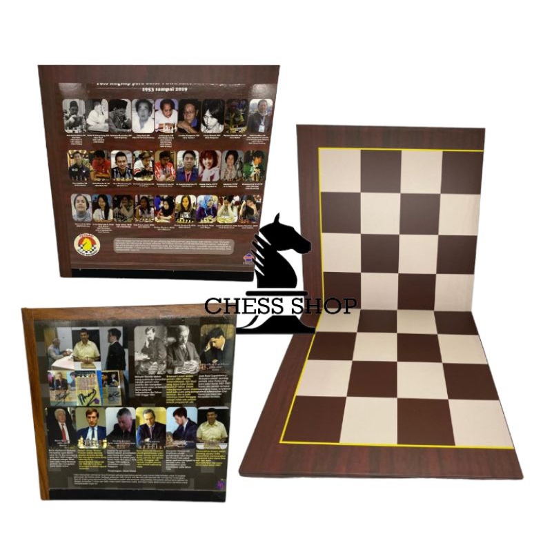 Papan Catur Gambar lipat 4 Standar Internasional