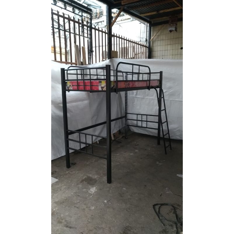 ranjang susun besi termasuk 1 busa super tempat tidur tingkat ranjang besi single kolong buat meja