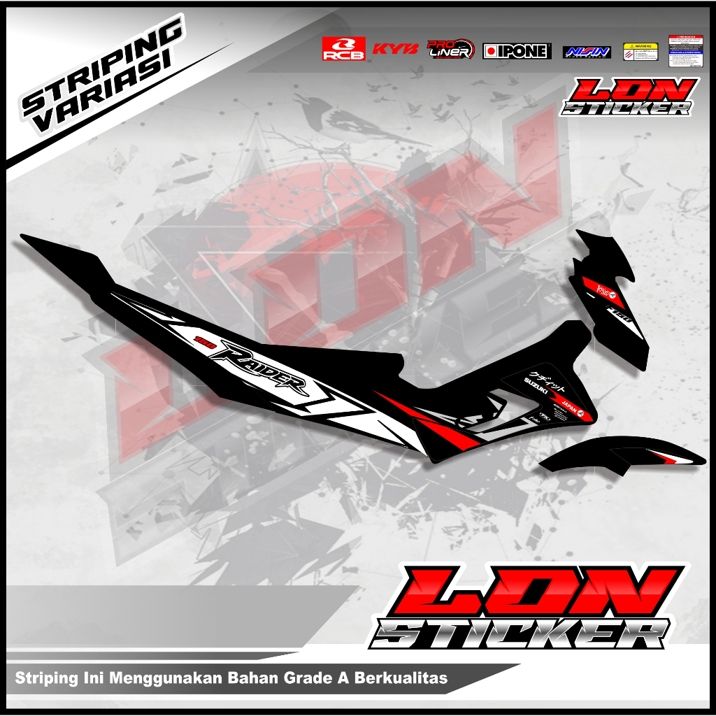 Stiker Motor Striping Satria Fu  (TYPE S)