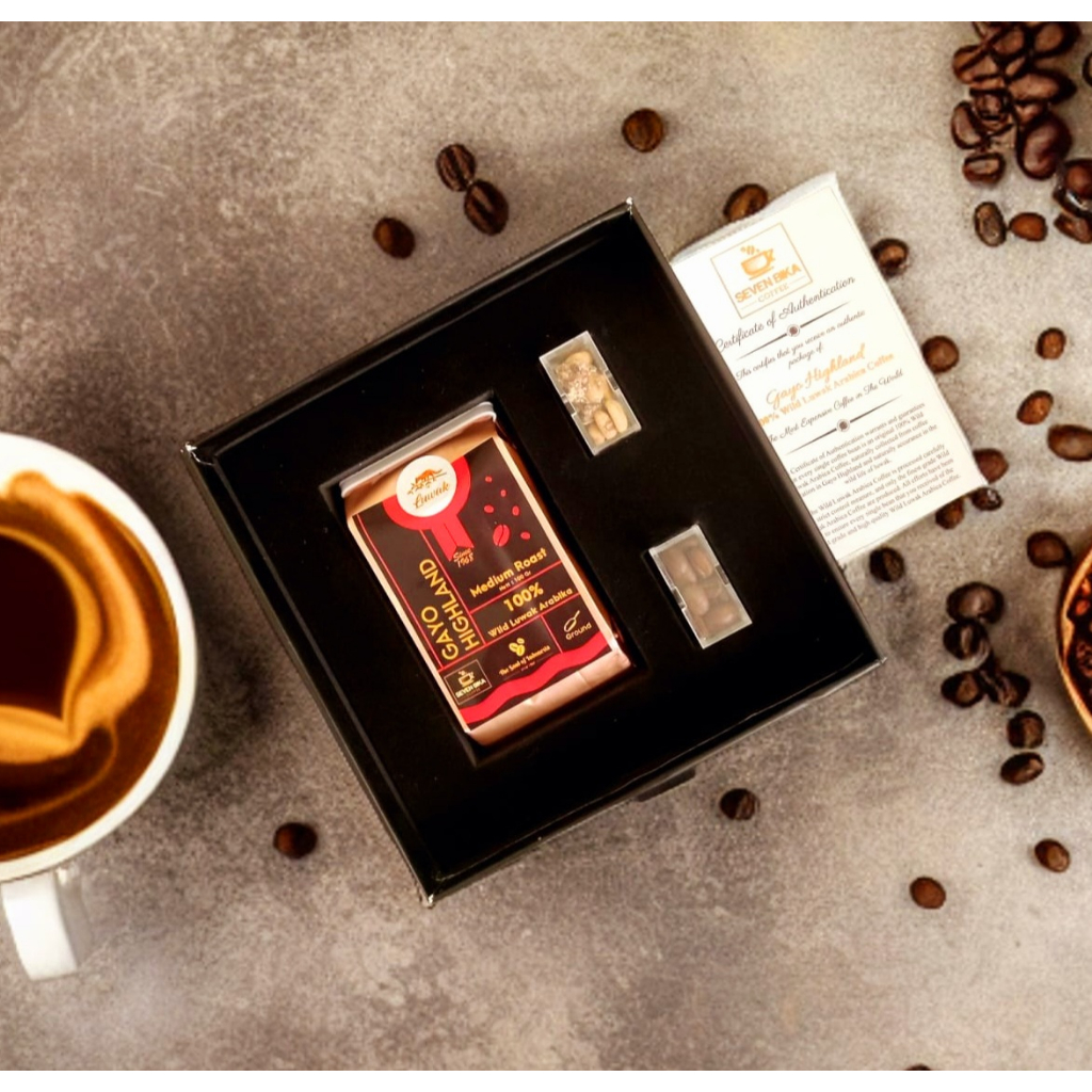 

Pure Wild Luwak Gayo Highland Arabica 100 gr (Bean/Ground)
