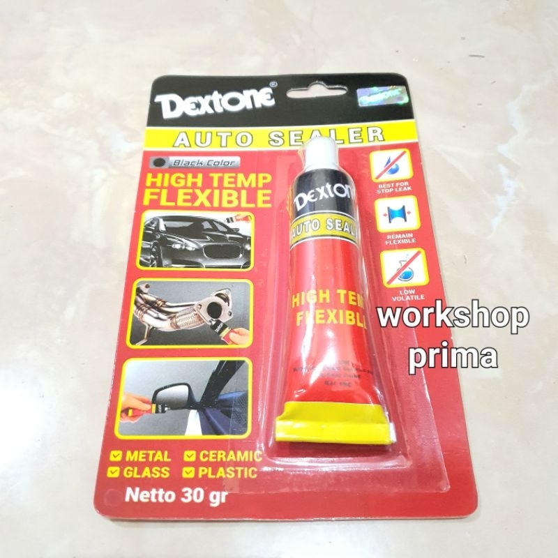 Lem dextone auto silent sealer silen hitam 30 gram original