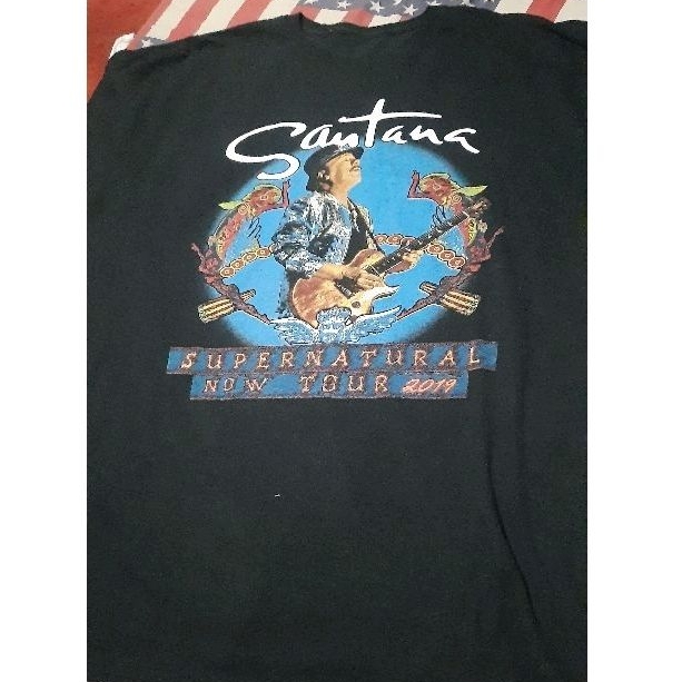 Kaos band TSHIRT SANTANA 2019 TOUR SECOND