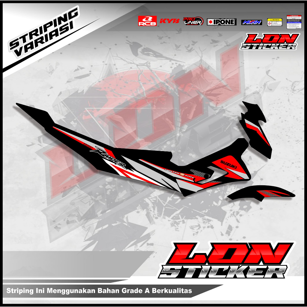 Stiker Motor Striping Satria Fu  (TYPE S)