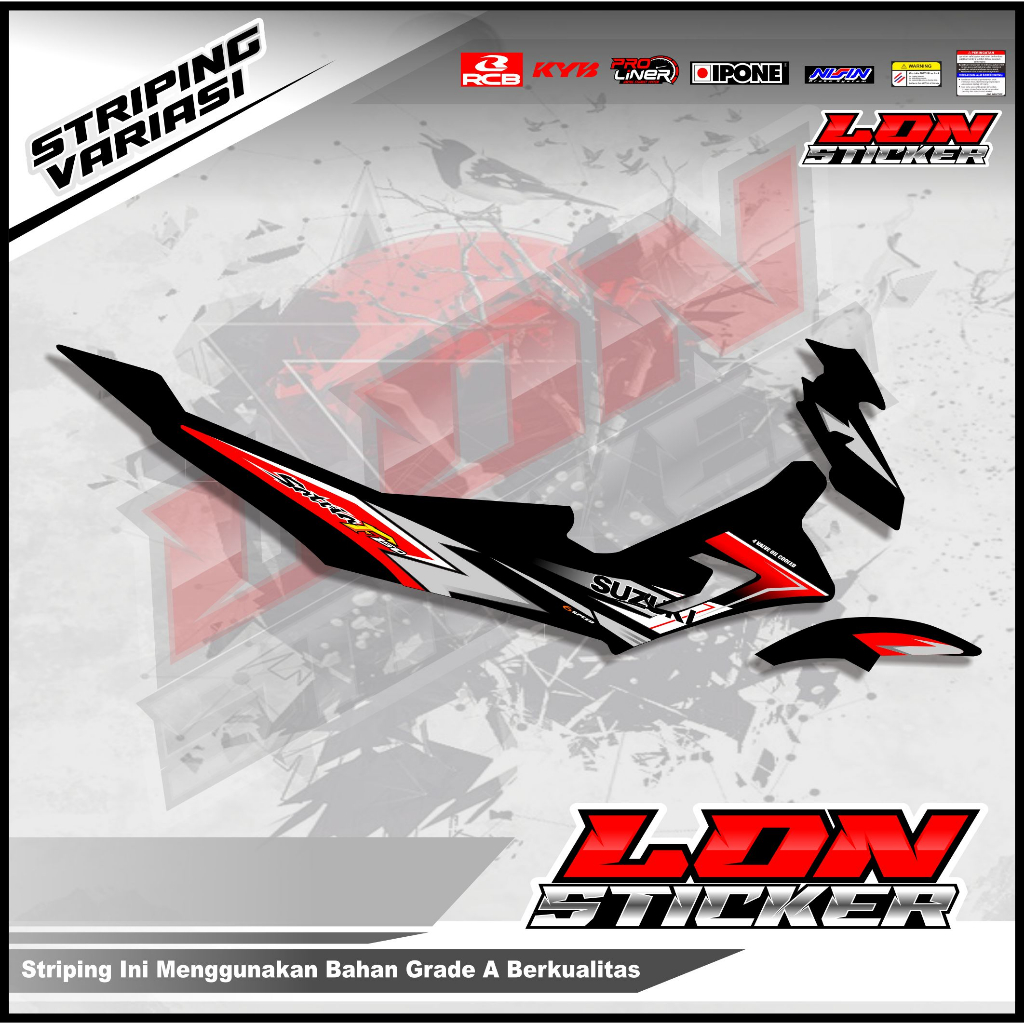 Stiker Motor Striping Satria Fu  (TYPE S)