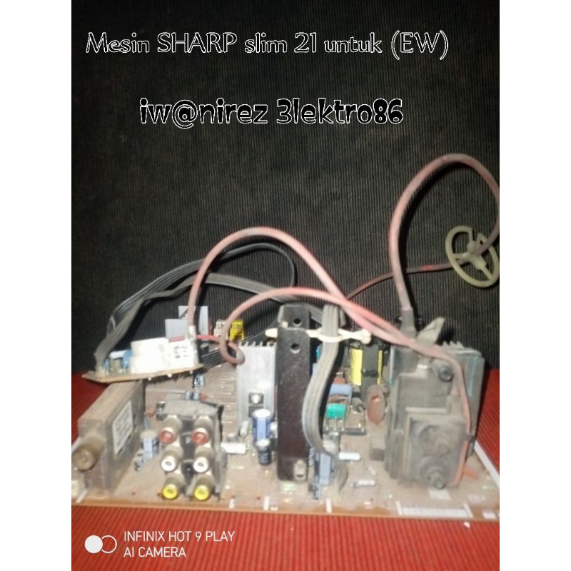 MESIN TV SHARP BATIQUE SLIM 21 IN TIPE CRT 6629/6228 JENIS NON EW